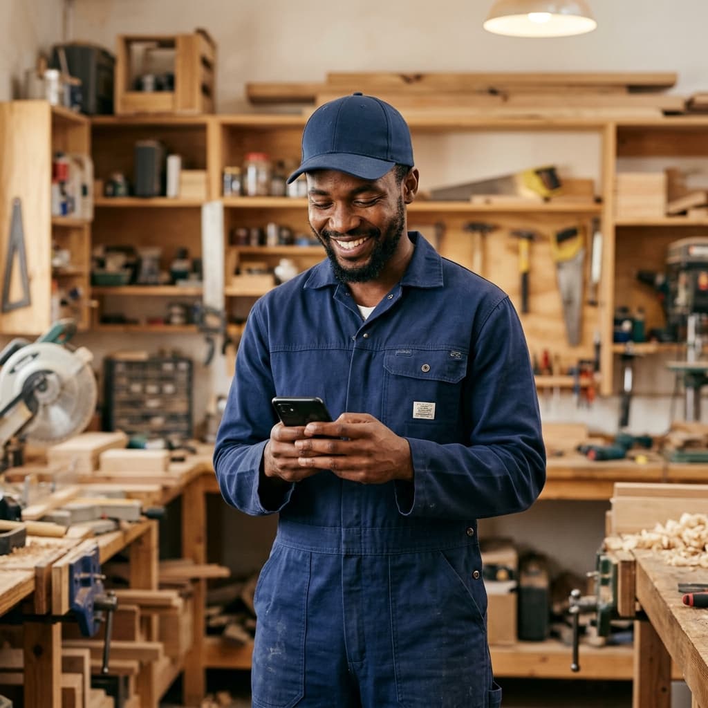 Artisan using Arteesa app