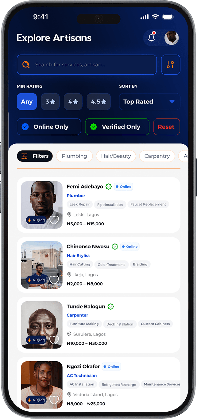Client App Mockup
