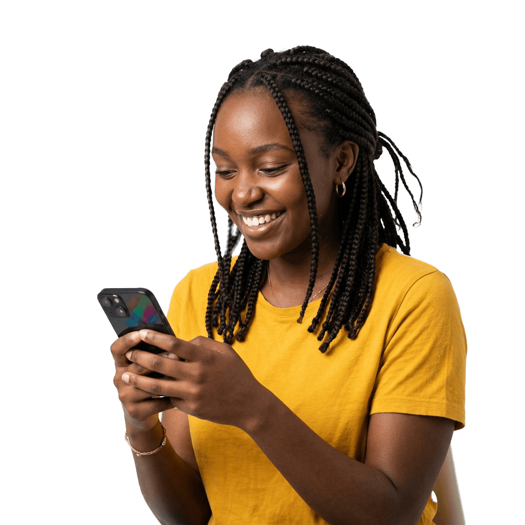 Woman booking service